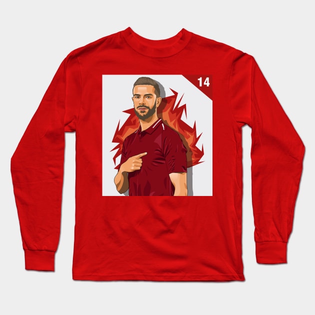 Jordan Henderson Long Sleeve T-Shirt by Ades_194